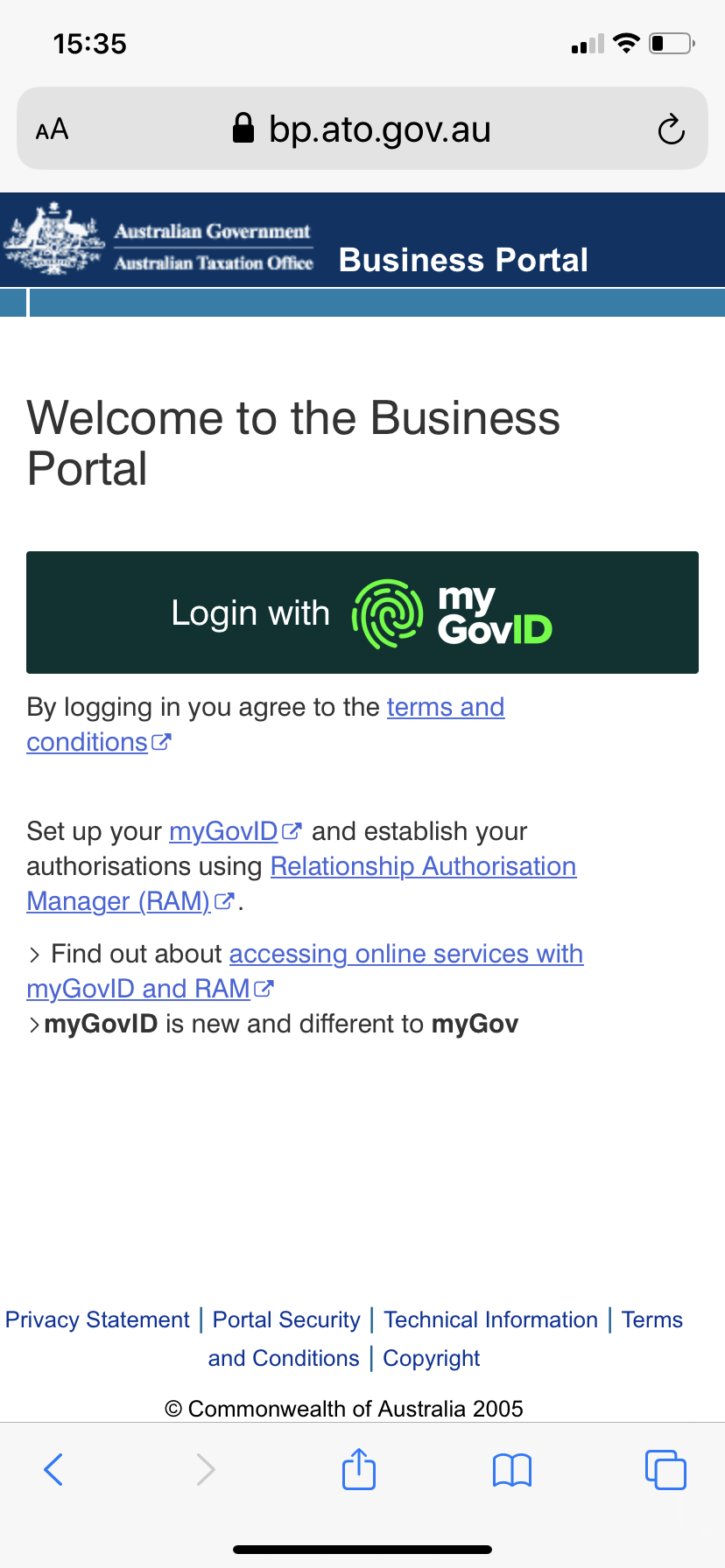 Bp ato gov au login